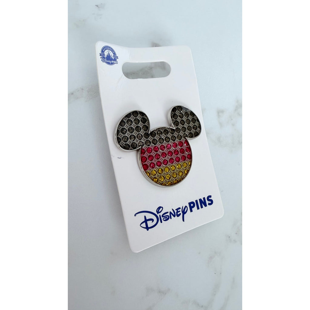 Disney Pin Epcot World Showcase Germany Jeweled Flag Mickey Icon OE New