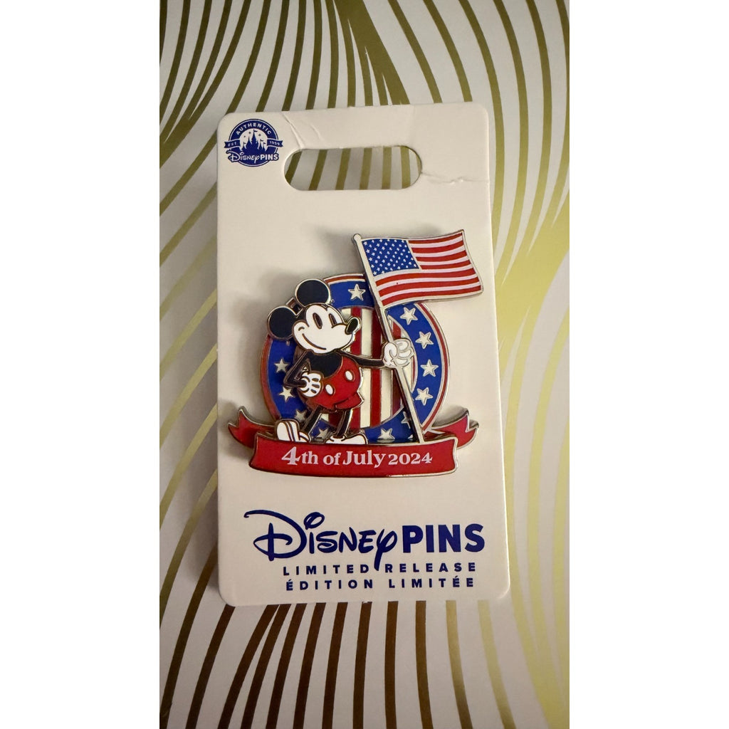 Disney Parks 2024 Mickey Mouse 4th of July Pin - Limited Release