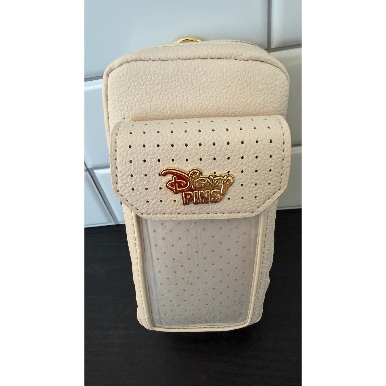 Disney Parks Pin Trading Crossbody Bag White NEW