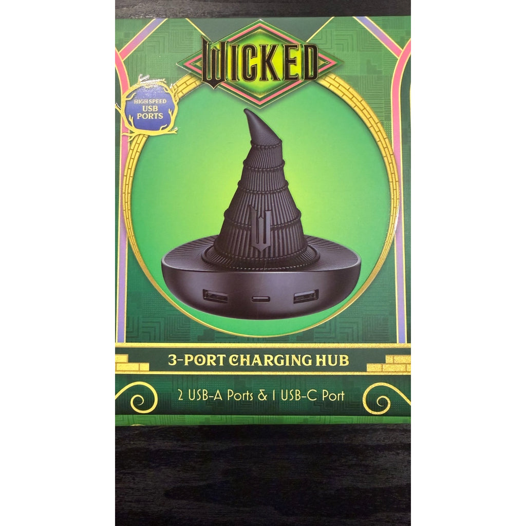 Wicked Elphaba 3-Port High Speed USB Charging Hub NEW