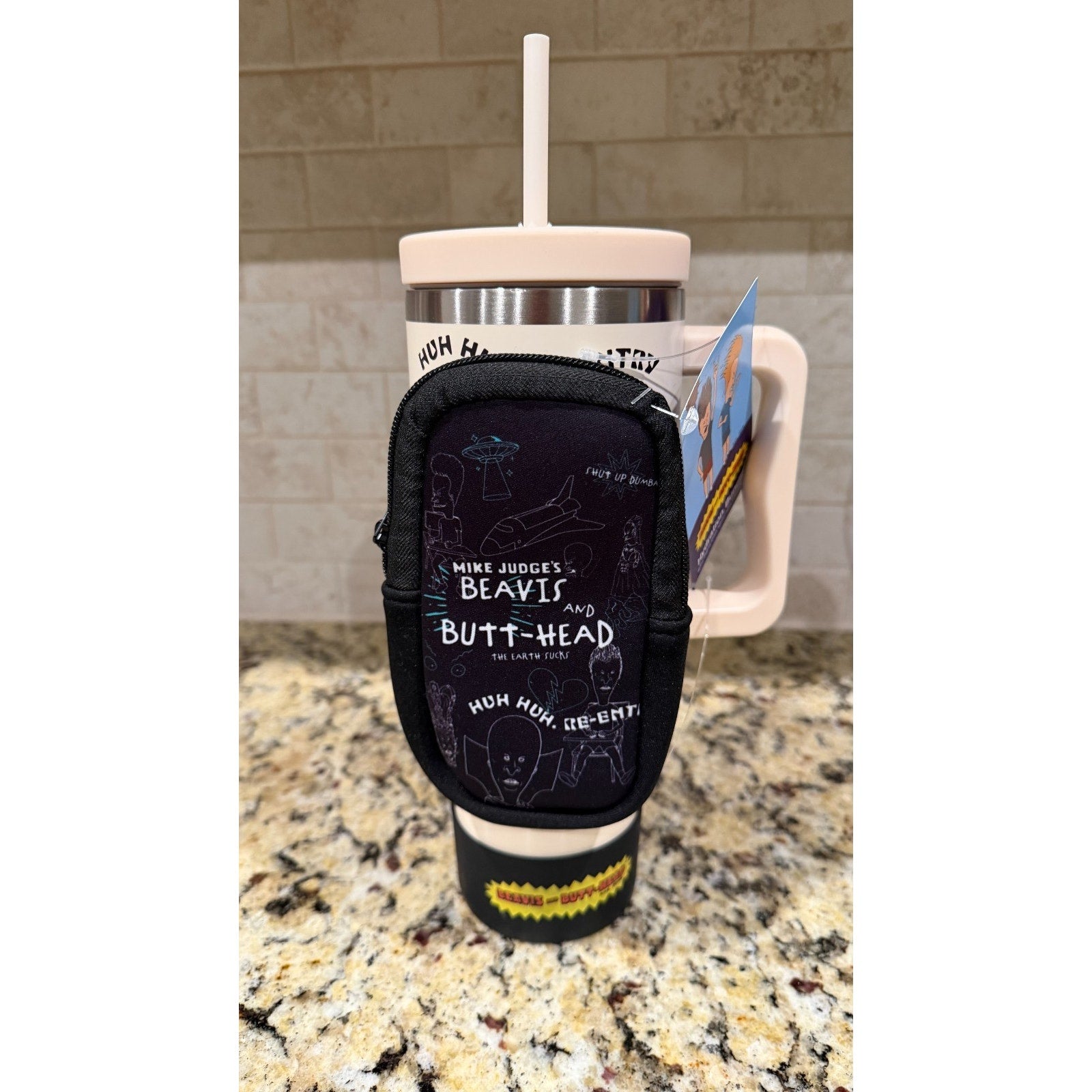 NWT Beavis & Butt-Head 40oz "Gender Studies" Hydration Bundle Tumbler