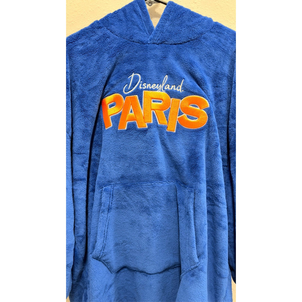 NEW Disneyland Paris "Bonjour Mickey" Oversized Fleece Hoodie - L/XL