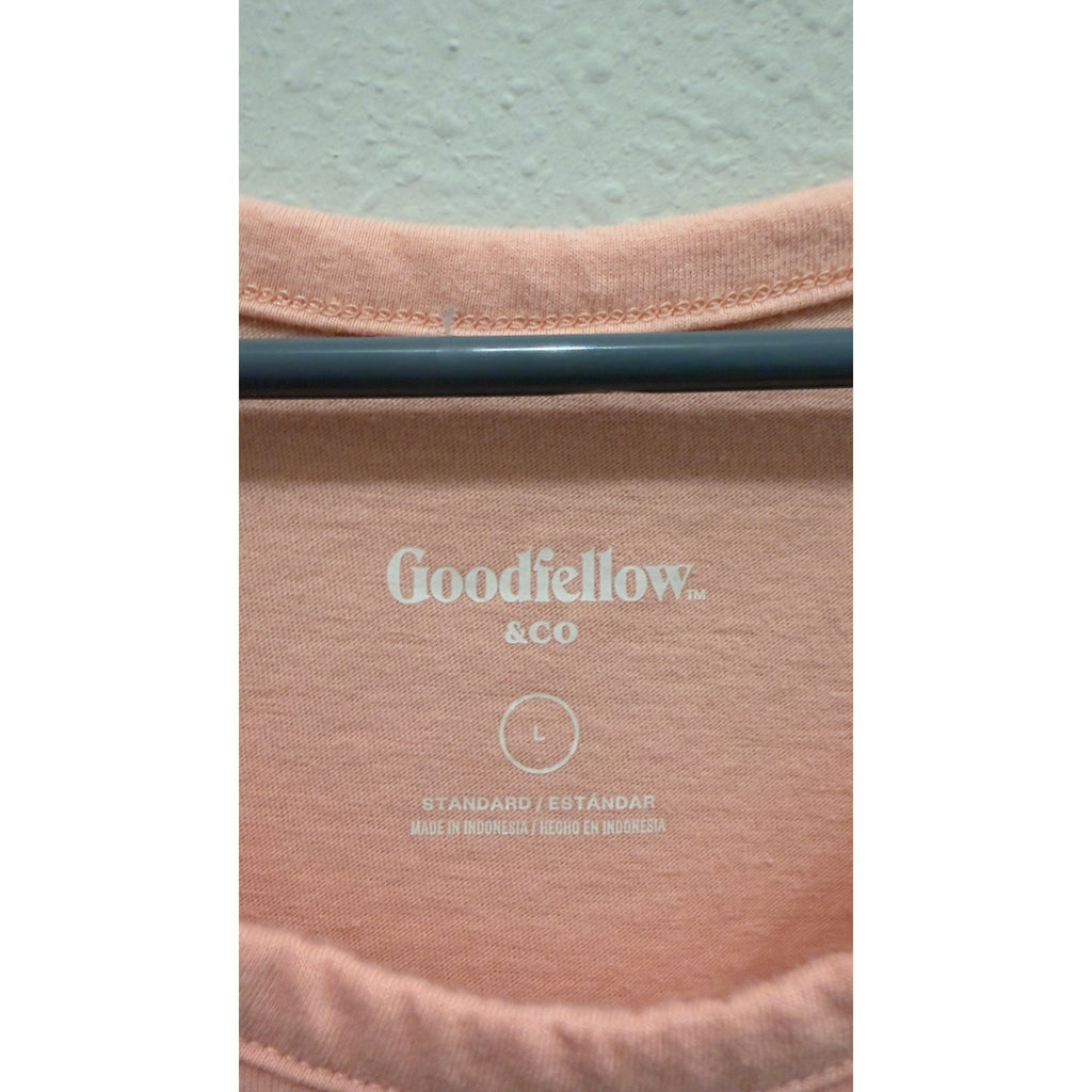 Goodfellow & Co Mens Peach Orange Sleeveless Tank Top Shirt Size Large L