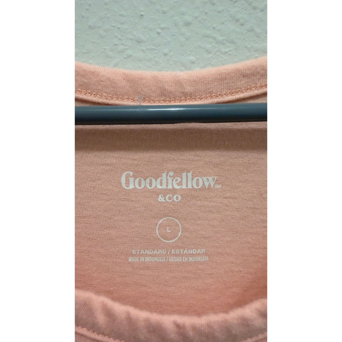 Goodfellow & Co Mens Peach Orange Sleeveless Tank Top Shirt Size Large L