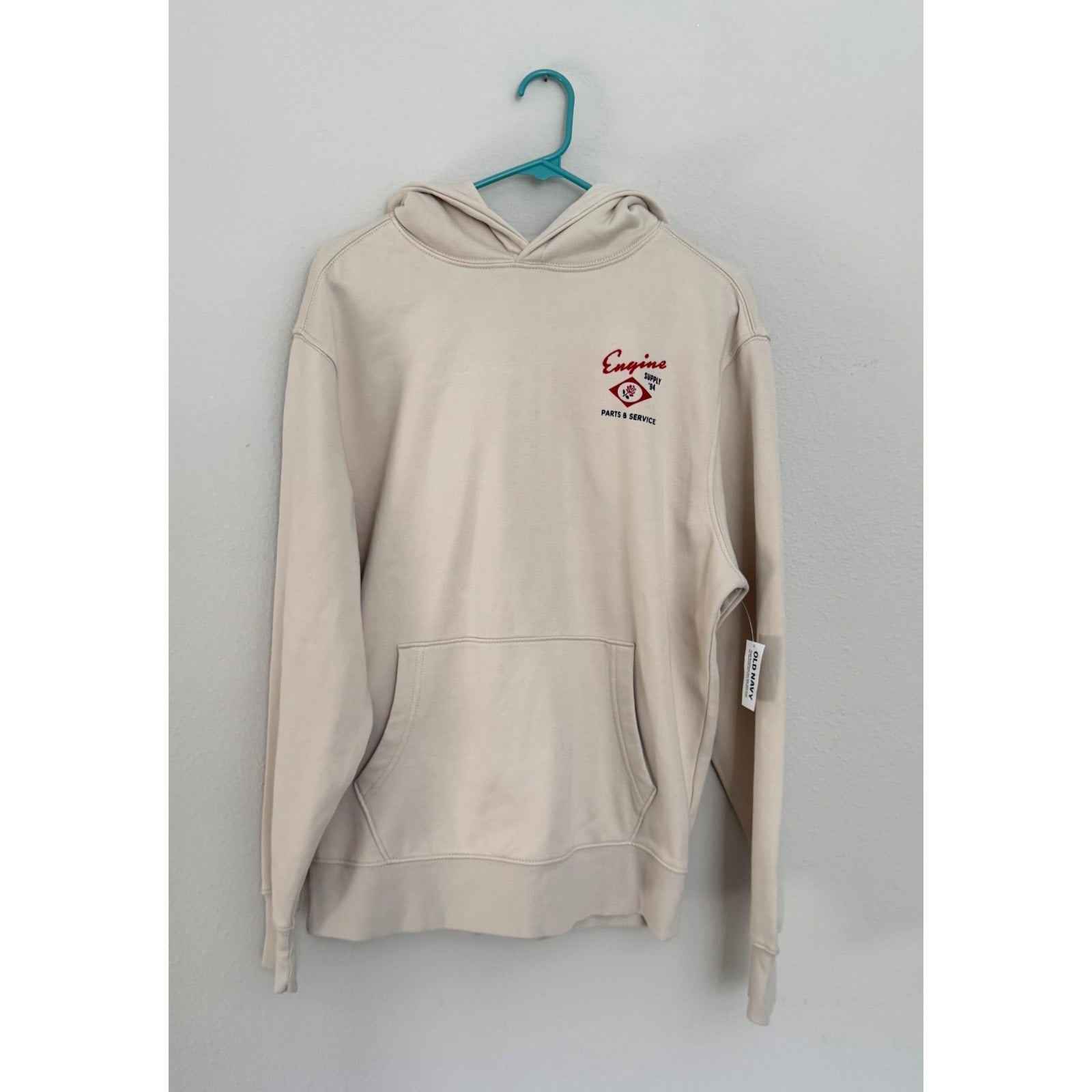 NEW Old Navy Graphic Rotation Hoodie - Engine '94 Moto Parts & Service Adult Med