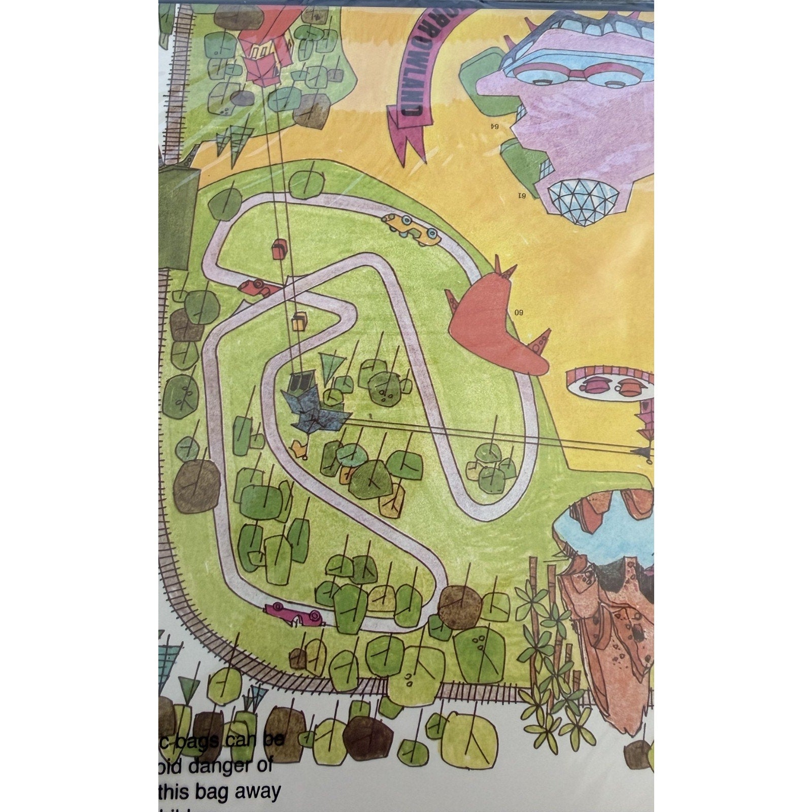 WDW 50th Anniversary Vault Series Magic Kingdom Folded Map - NWT 1971 Reprint