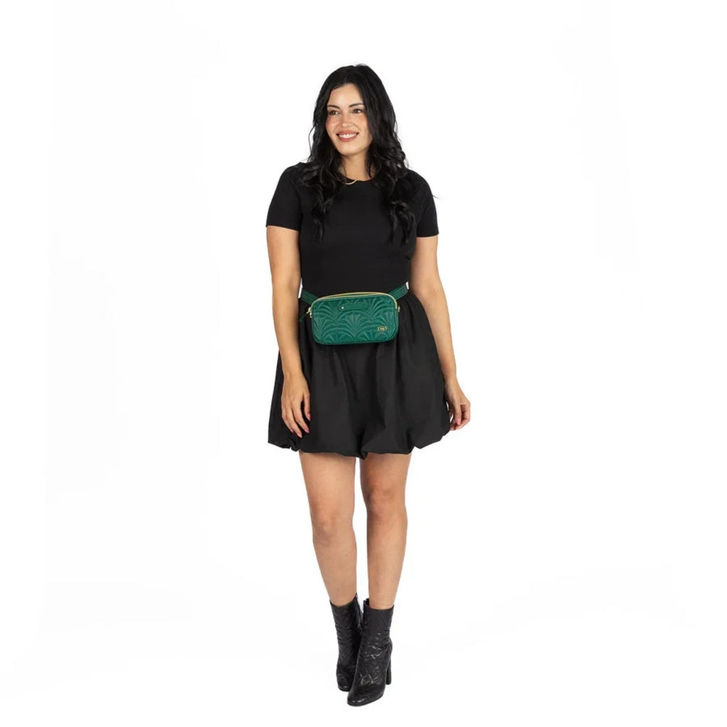 NEW! Wicked x Lug Coupe XL Plus Convertible Crossbody RFID Belt Bag Green