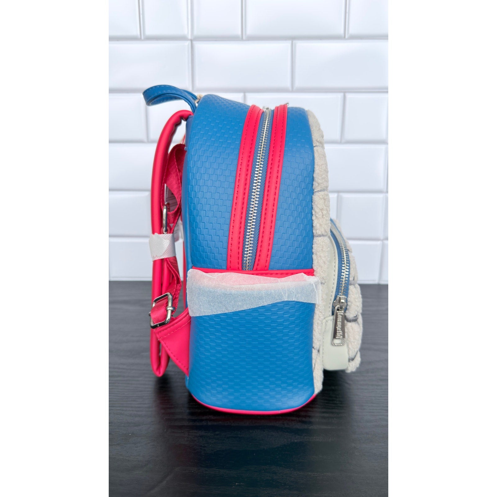 Disney Parks x Loungefly Marvel Spider-Man Faux-Fur Sherpa Mini Backpack NWT