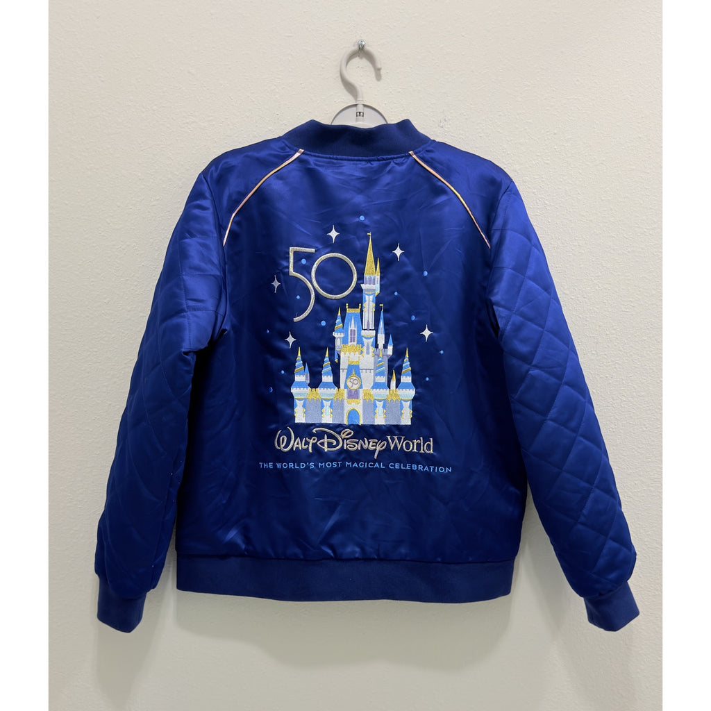 Walt Disney World 50th Anniversary Women's Bomber Jacket Large