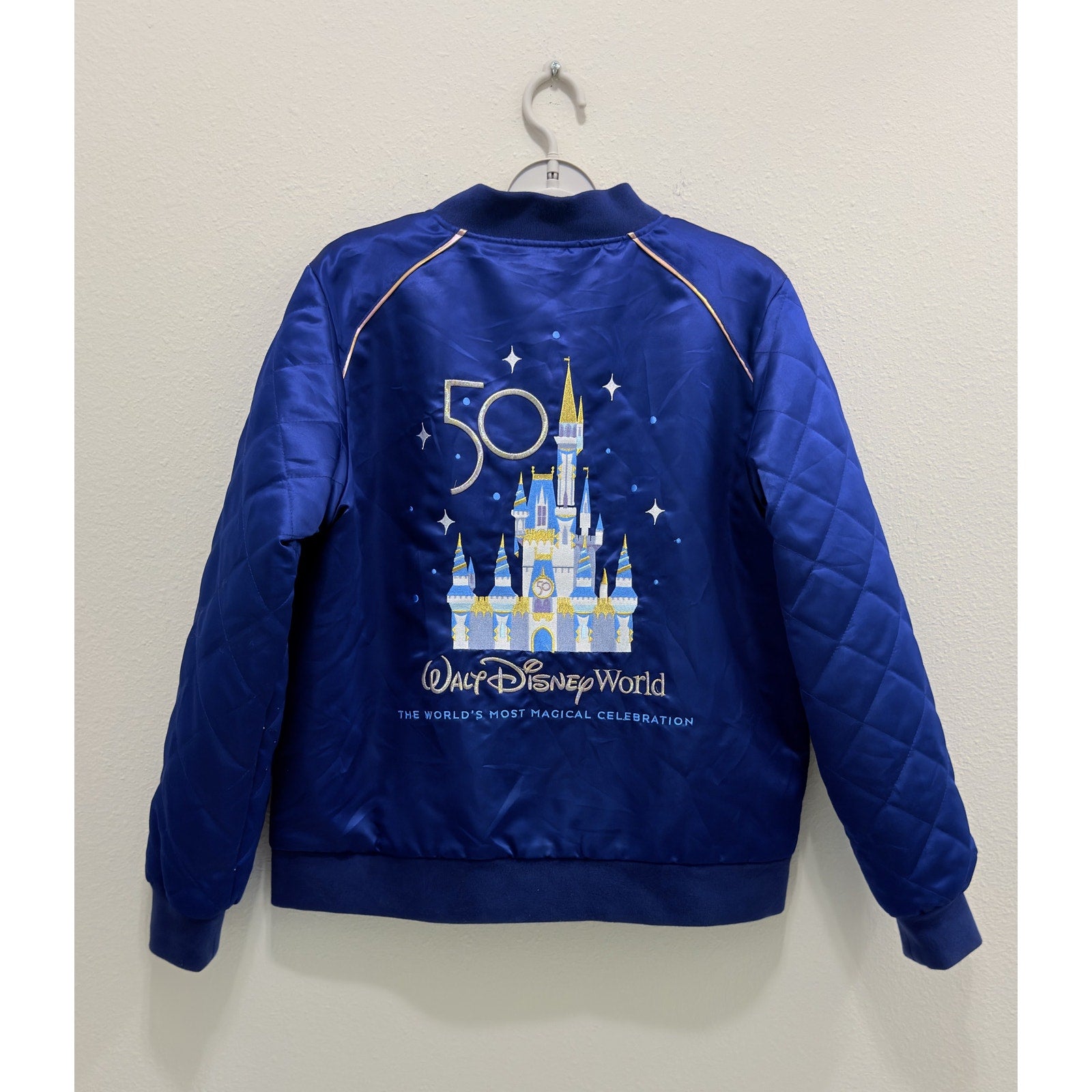 Walt Disney World 50th Anniversary Women's Bomber Jacket Large