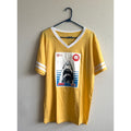 NEW Jaws 50th Anniversary Universal Studios Ringer V-Neck T-Shirt - Large