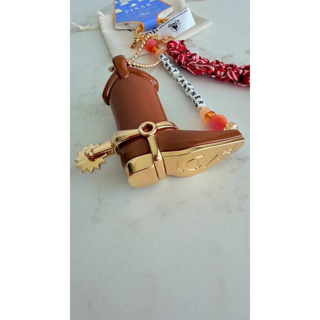 Little Words Project x Toy Story Howdy Partner Cowboy Boot Bag Charm NWT