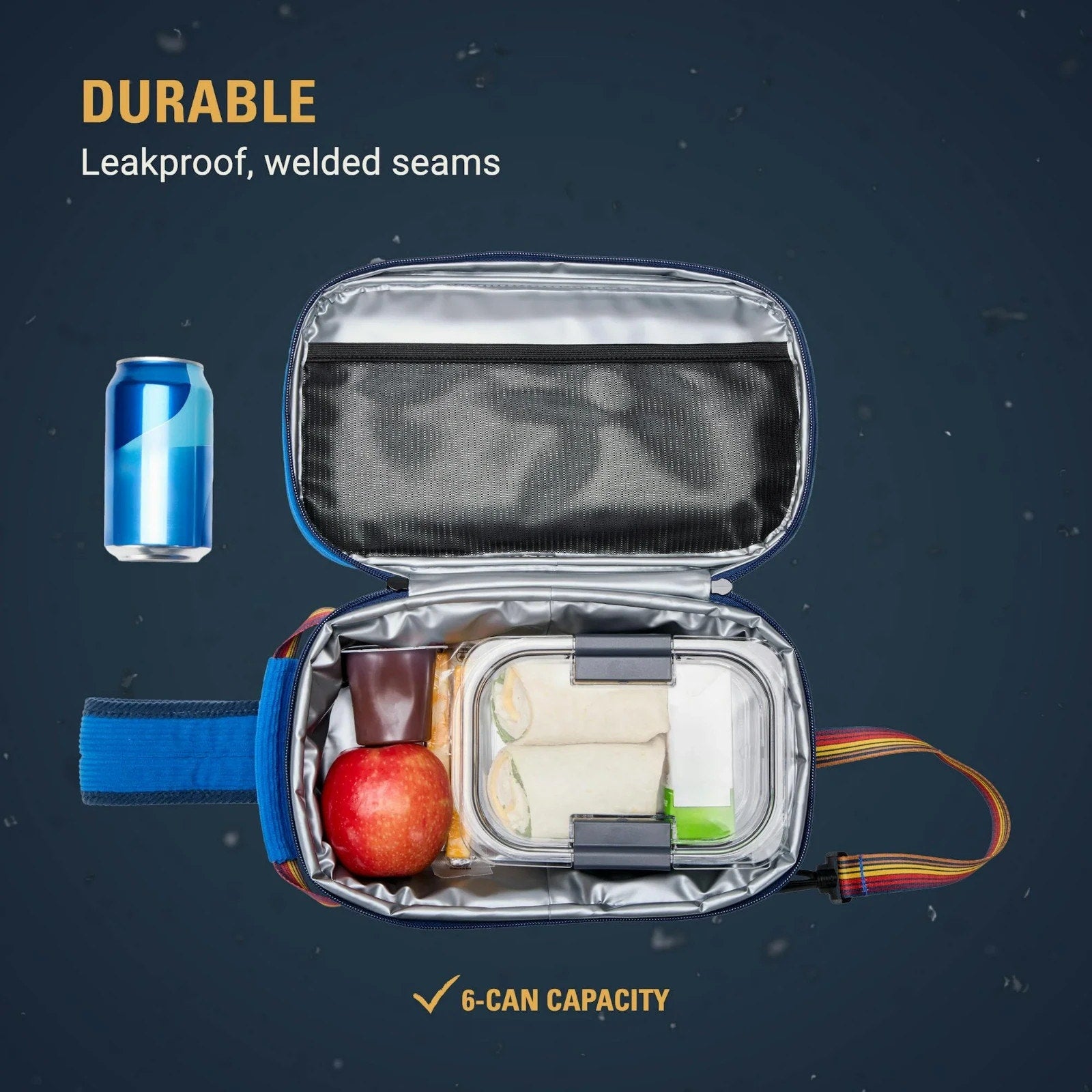 NEW Coleman x Stranger Things 6-Can Convertible Cooler Sling - Blue Fade