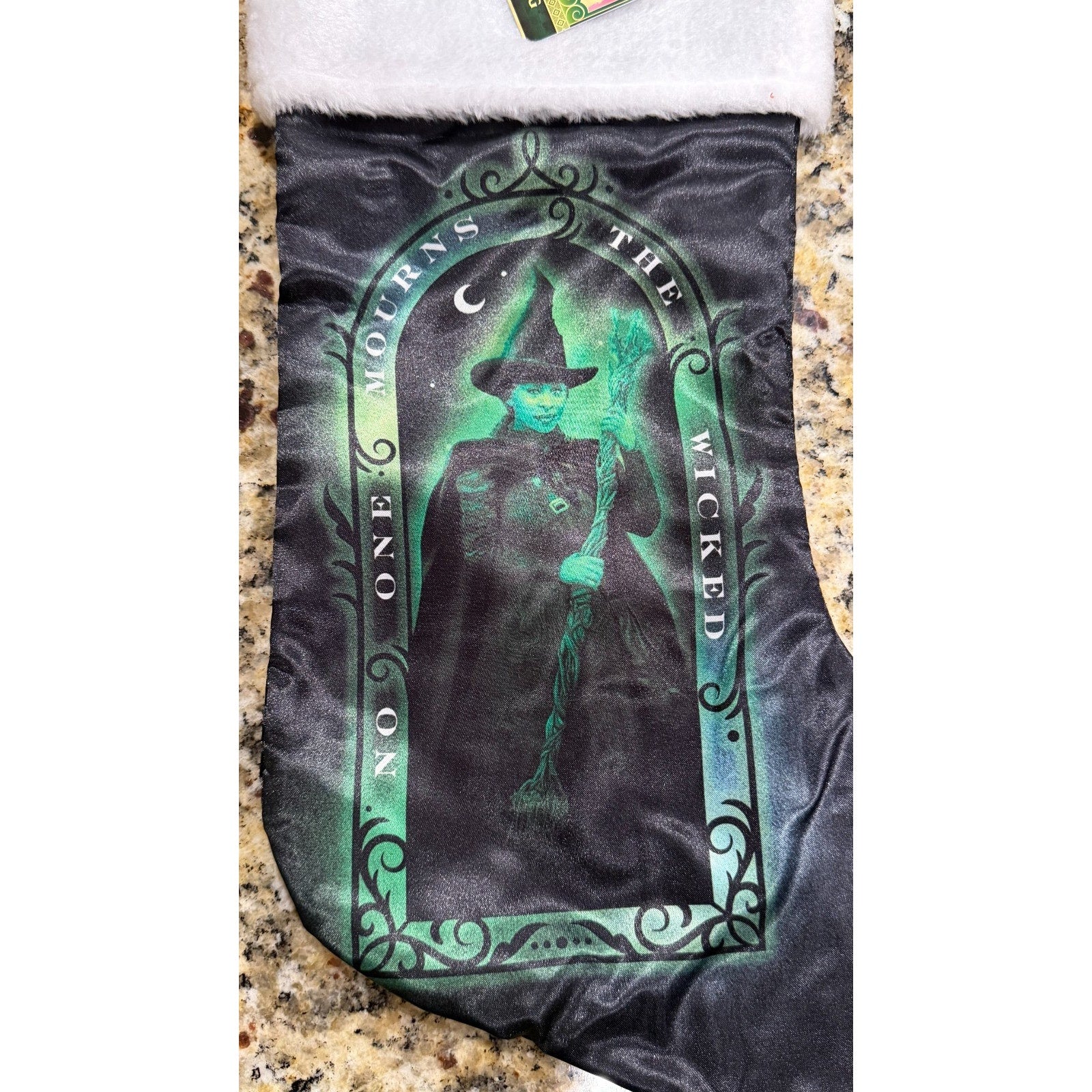 NEW Wicked The Musical Christmas Stocking - Elphaba Witch Motif 19-Inch