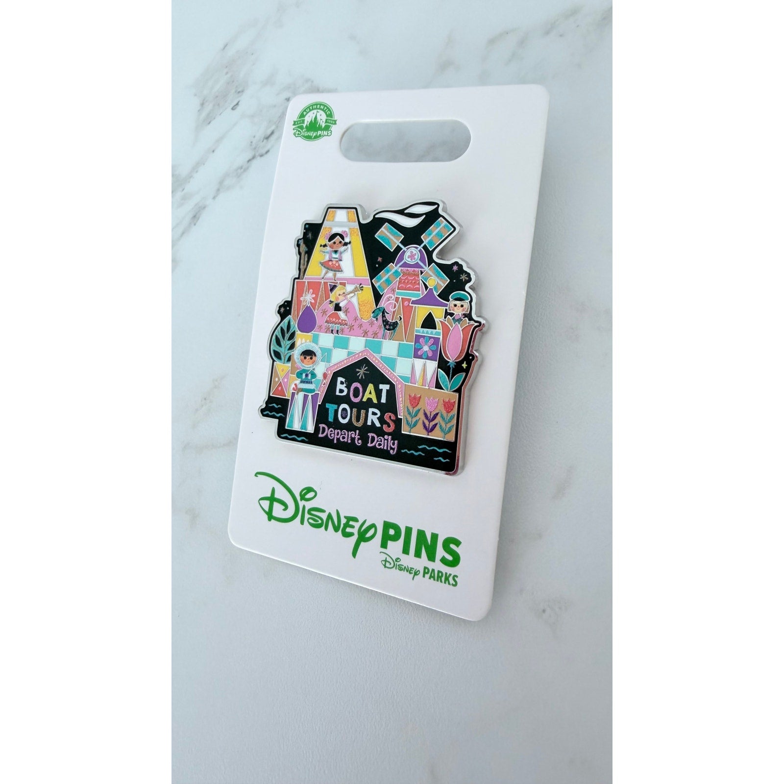 Disney Parks "it's a small world" Boat Tours Open Edition Pin NEW