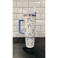 NEW 40oz Stainless Steel Tumbler – Blue Ribbons & Bows