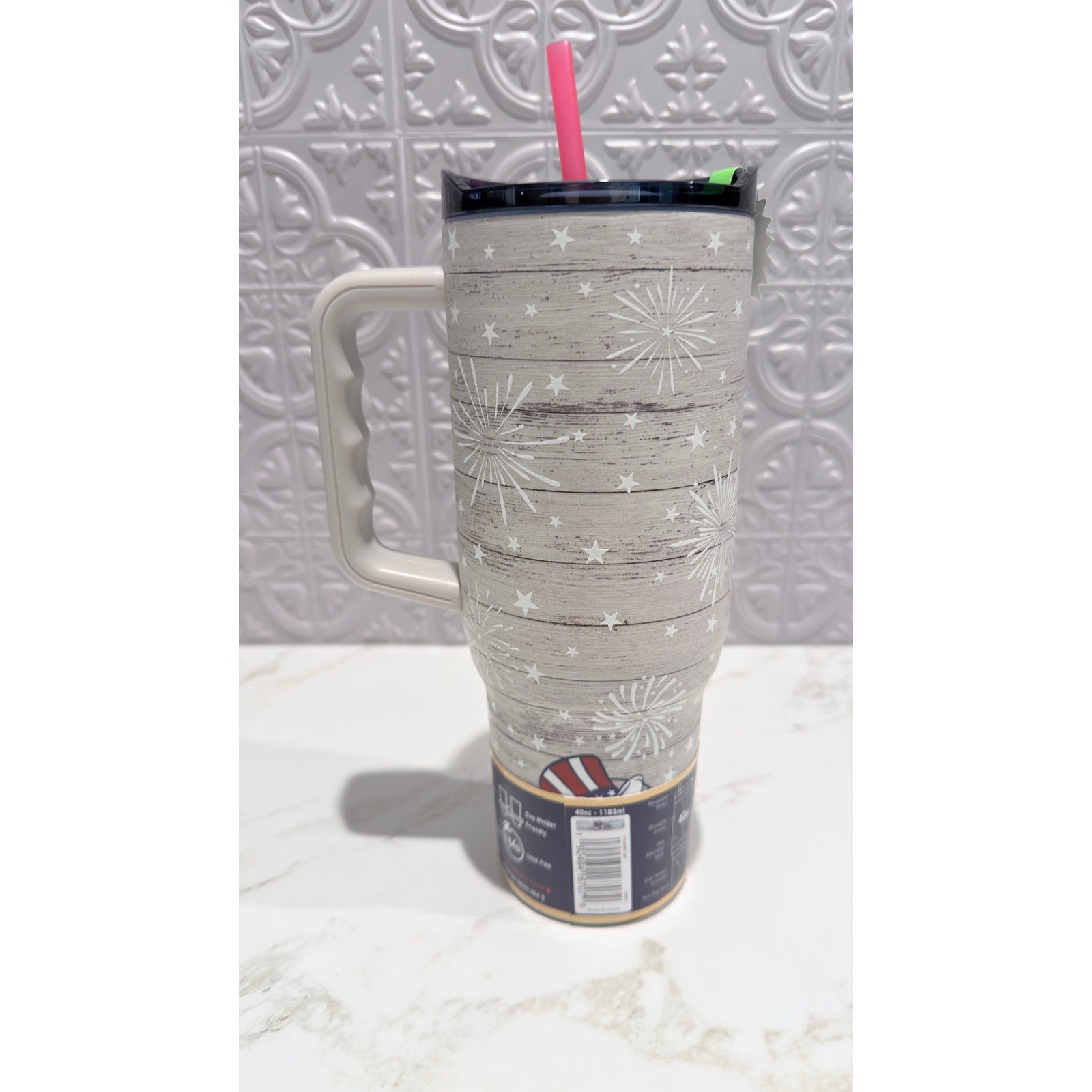Buc-ee's Glow In The Dark 4th Of July Fireworks 40oz Tumbler Fit Forty NEW 2026
