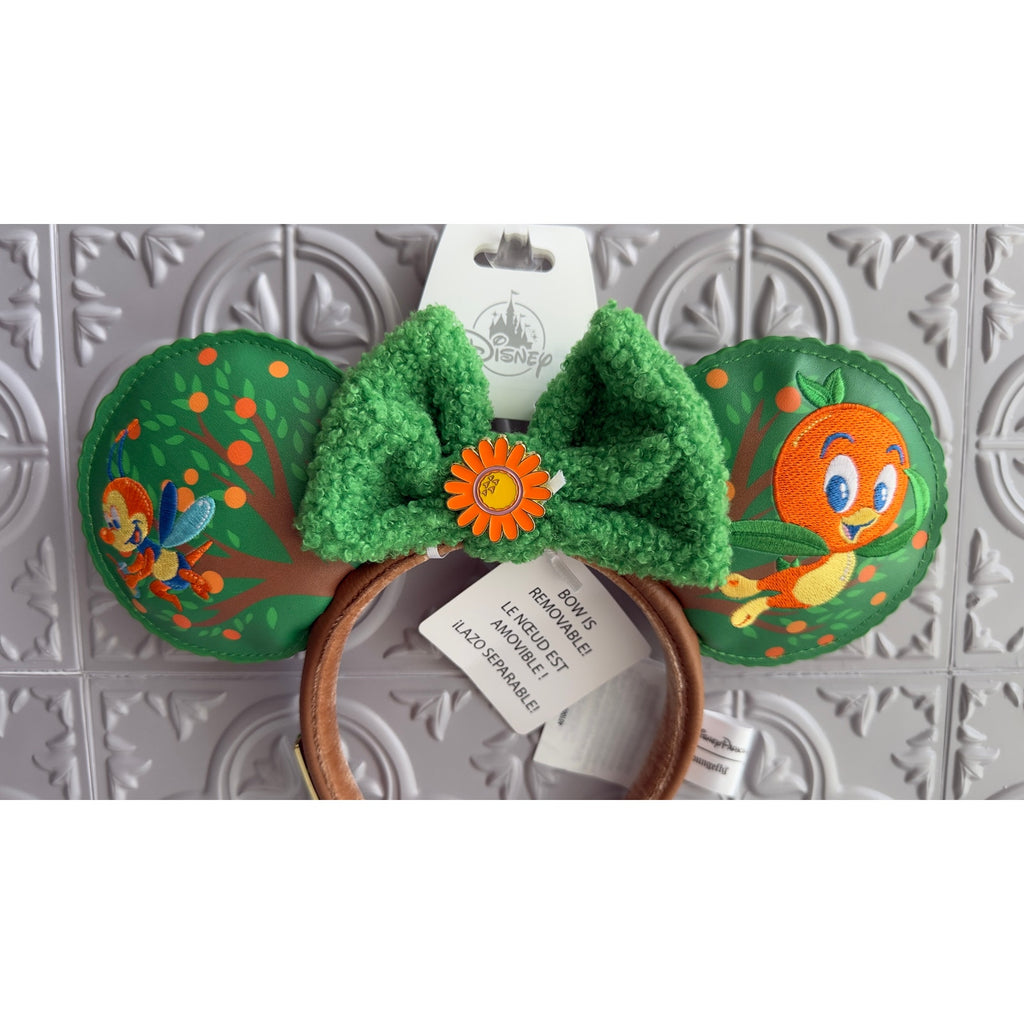 Disney Parks Loungefly 2026 Epcot Flower & Garden Orange Bird Ears Headband NEW