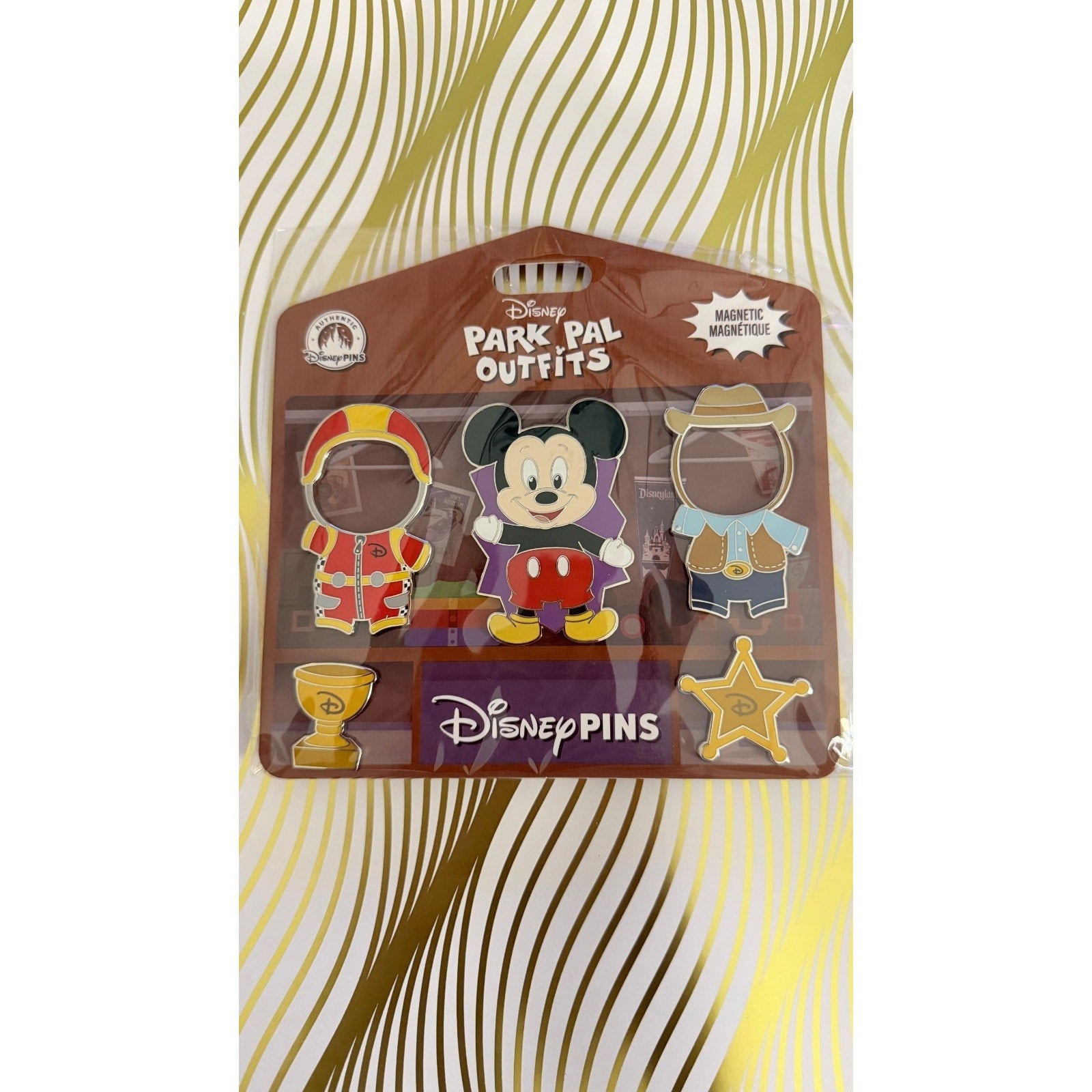 NEW Disney Parks Mickey Mouse Park Pal Magnetic Outfit Set