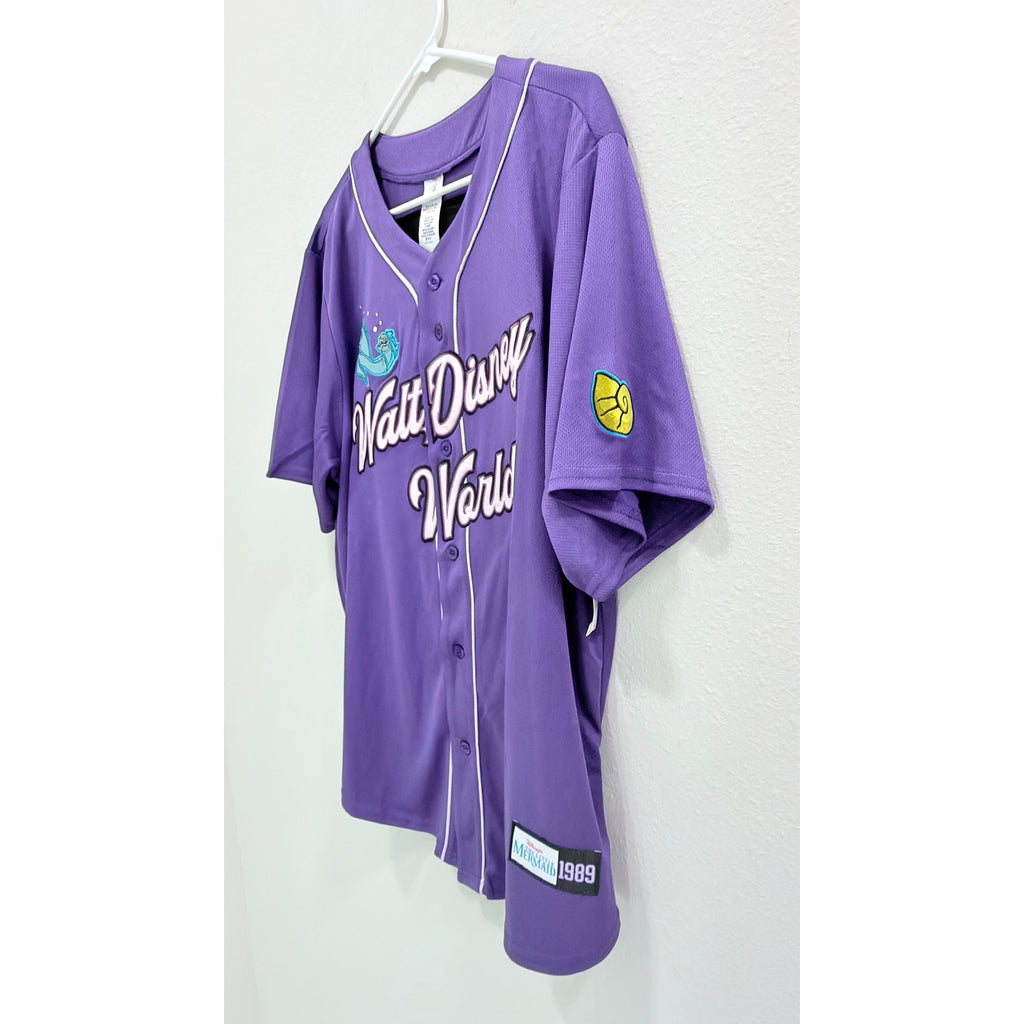 Disney The Little Mermaid - Ursula Adults Baseball Jersey Large NWT