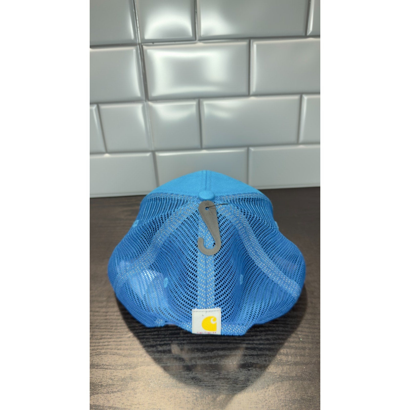 Carhartt Blue Lagoon Trucker Hat - Canvas & Mesh Logo Cap - NWT