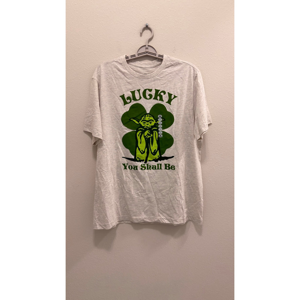 Disney Parks Yoda St. Patrick’s Day "Lucky You Shall Be" T-Shirt Adult Large NWT