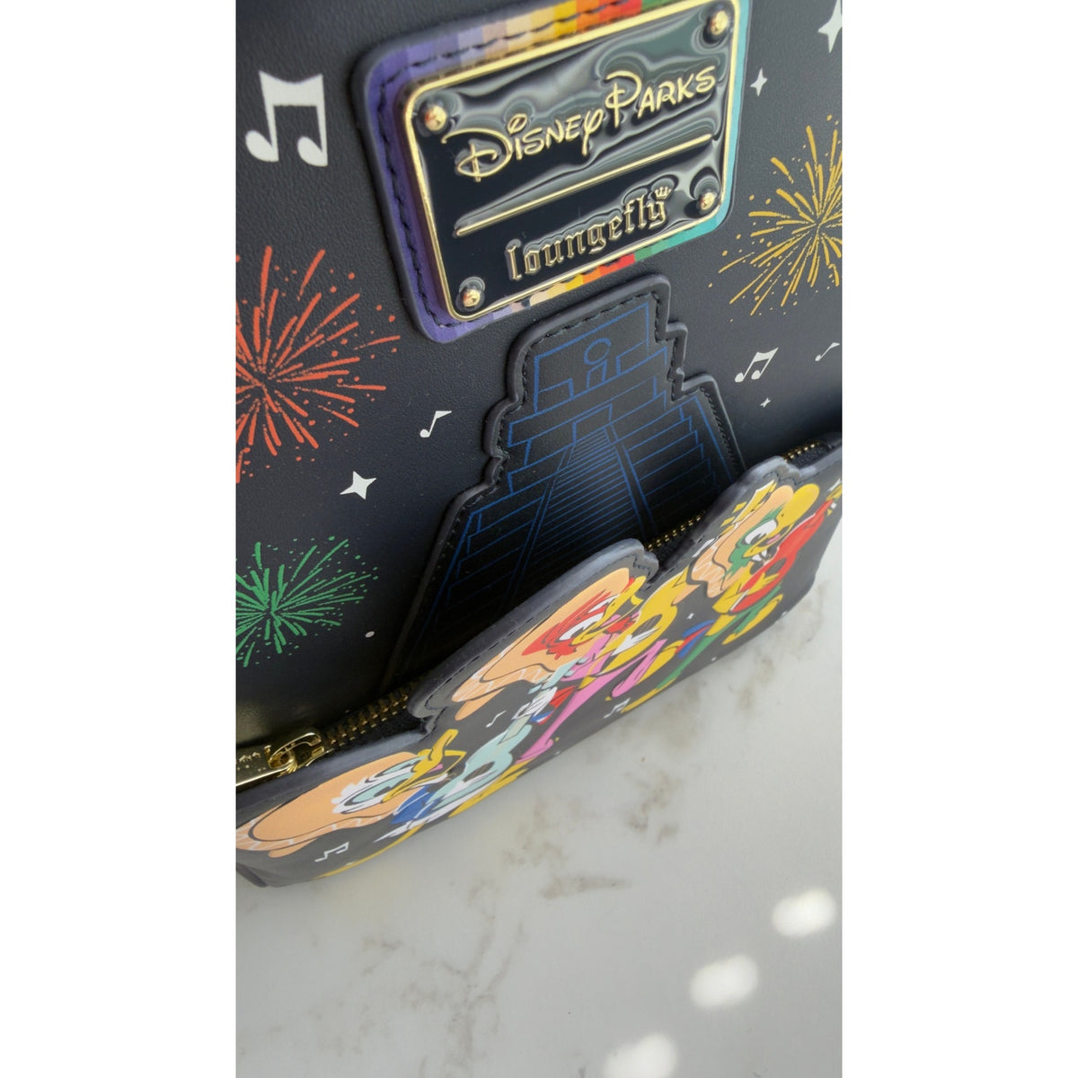 Disney Parks x Loungefly The Three Caballeros Glow in the Dark Mini Backpack NWT