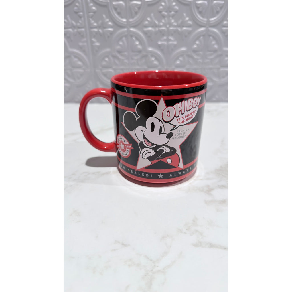 Disney Parks Mickey Mouse Oh Boy Coffee Mug 17 oz NEW