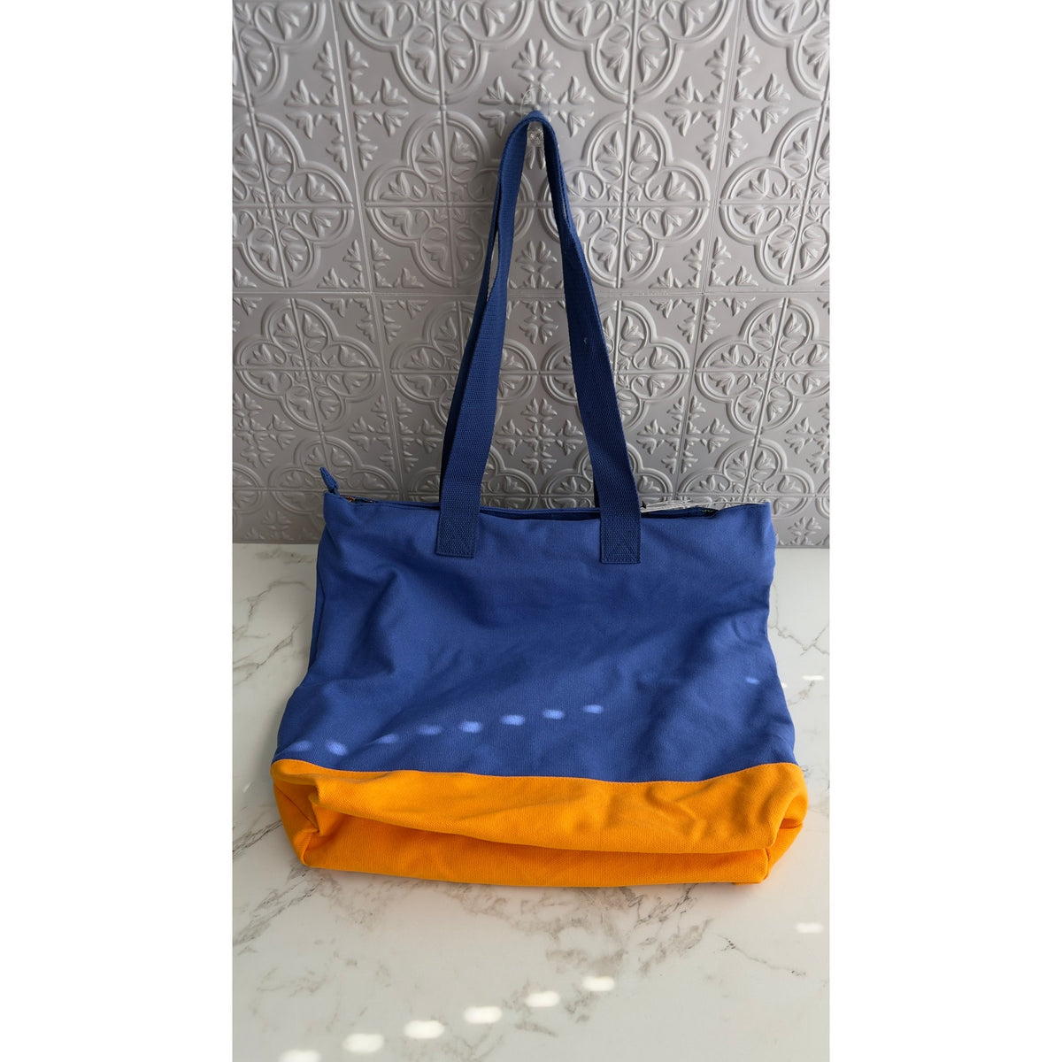 Disney Parks Flower & Garden Festival 2026 Orange Bird Blue Canvas Tote Bag NEW