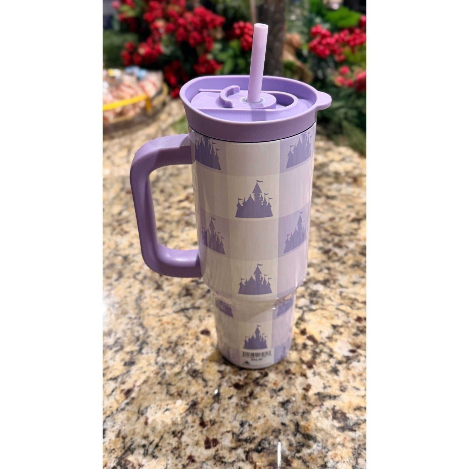 NEW 2026 Disney x Starbucks Lavender Castle Checker 30oz Tumbler