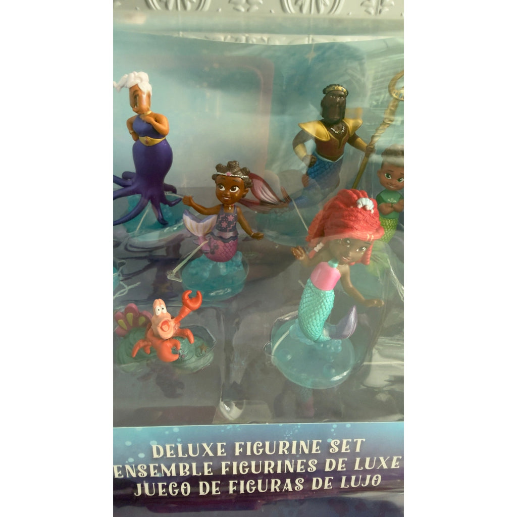 Disney Junior Ariel Deluxe Figurine Set 9 Piece Playset NIB