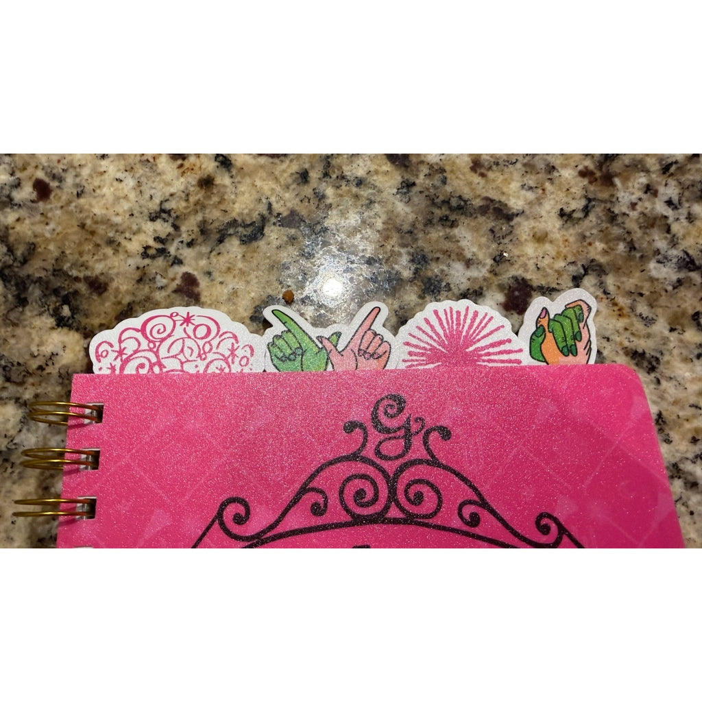NEW Wicked Musical Glinda Pink Tabbed Journal Diary Notebook