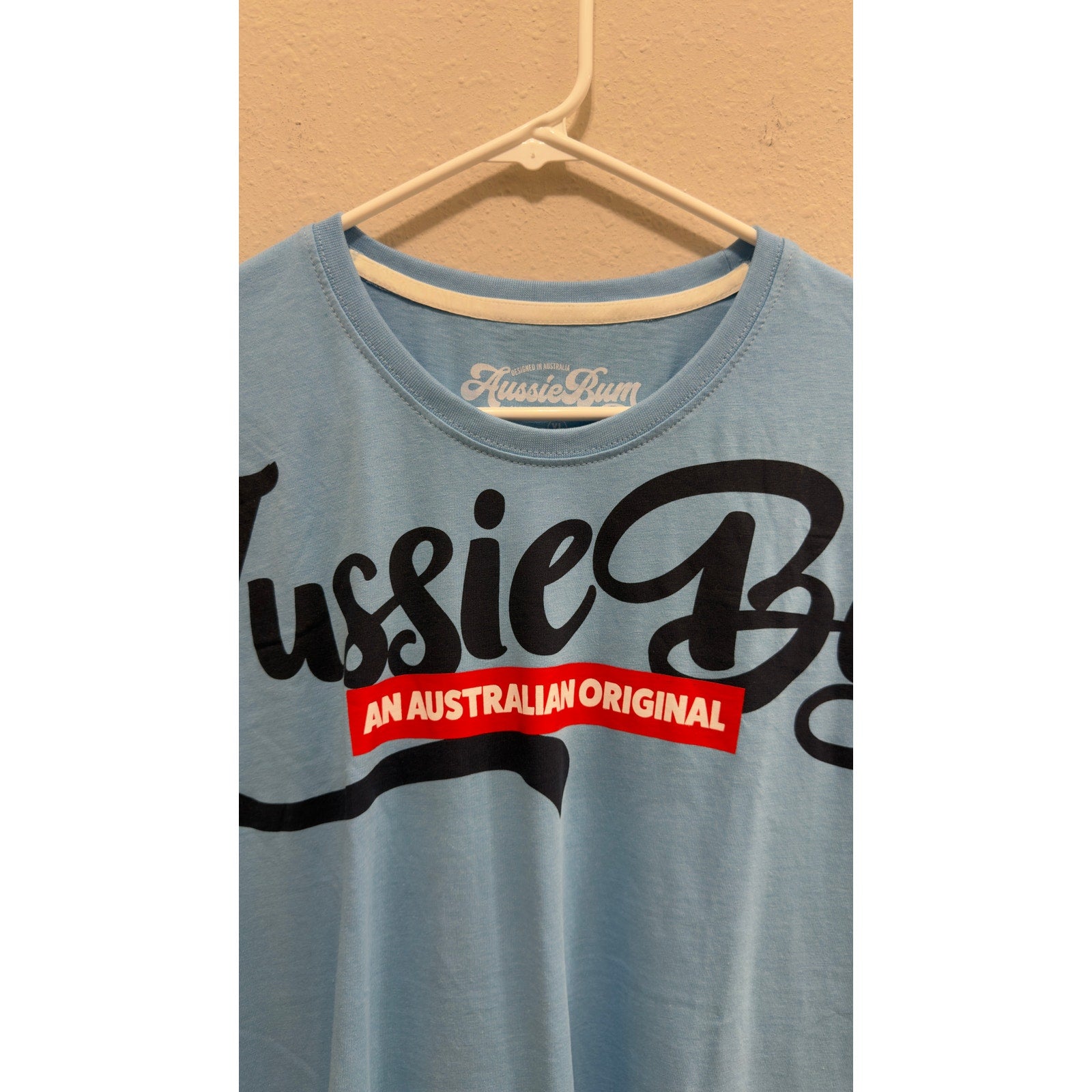 aussieBum Men's Cerulean Blue Short Sleeve Cotton Tee Mens XL