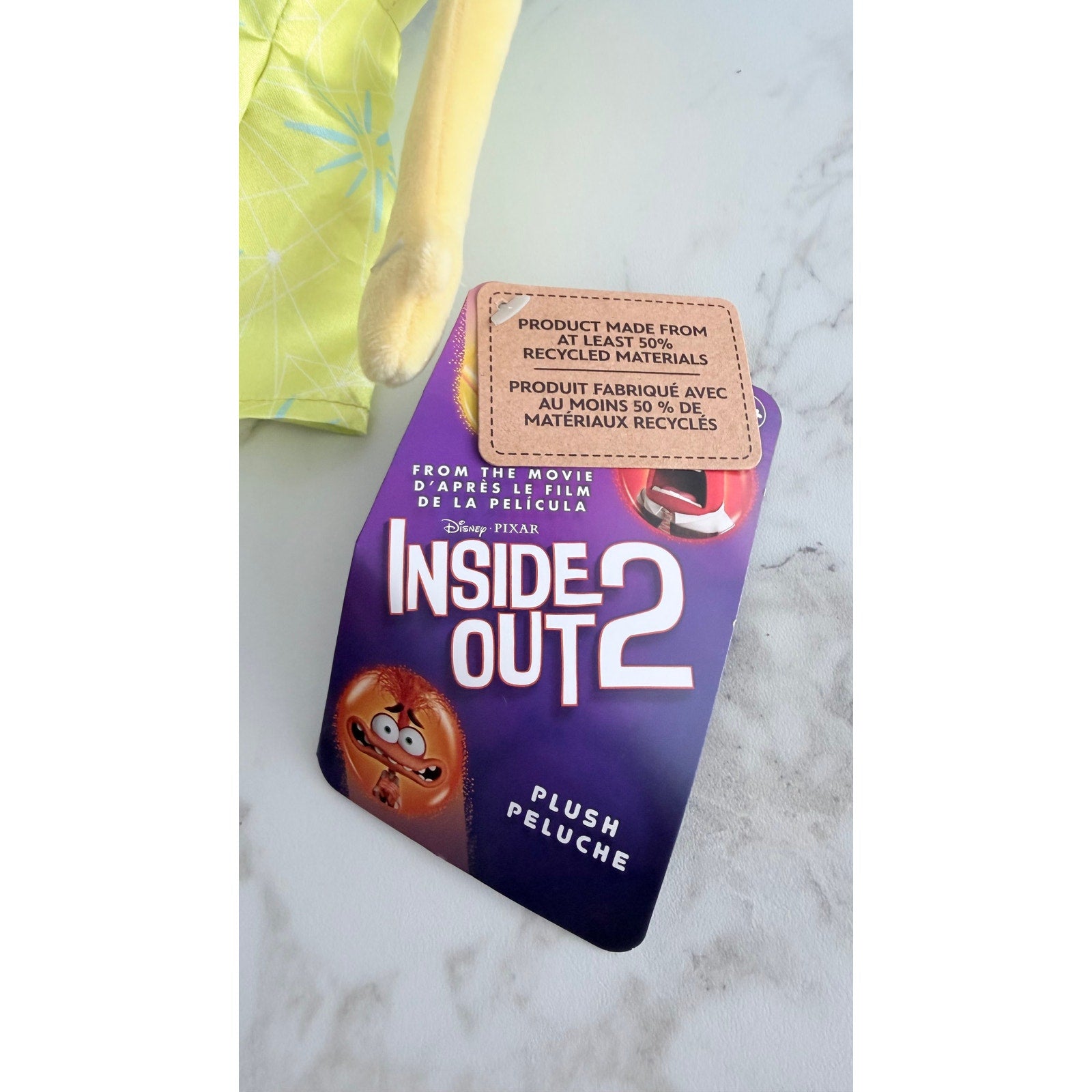 Disney Pixar Inside Out 2 Joy Plush 15" Medium Stuffed Animal NWT