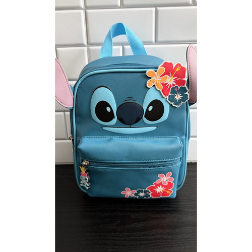 Bioworld Disney's Lilo & Stitch Big Face Mini Backpack with Ears | NWT