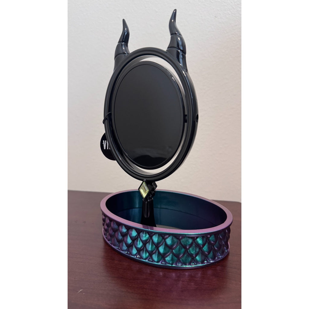 NWT BBW Disney Villains MALEFICENT HORNS Body Care Tray - Dragon Scale Mirror