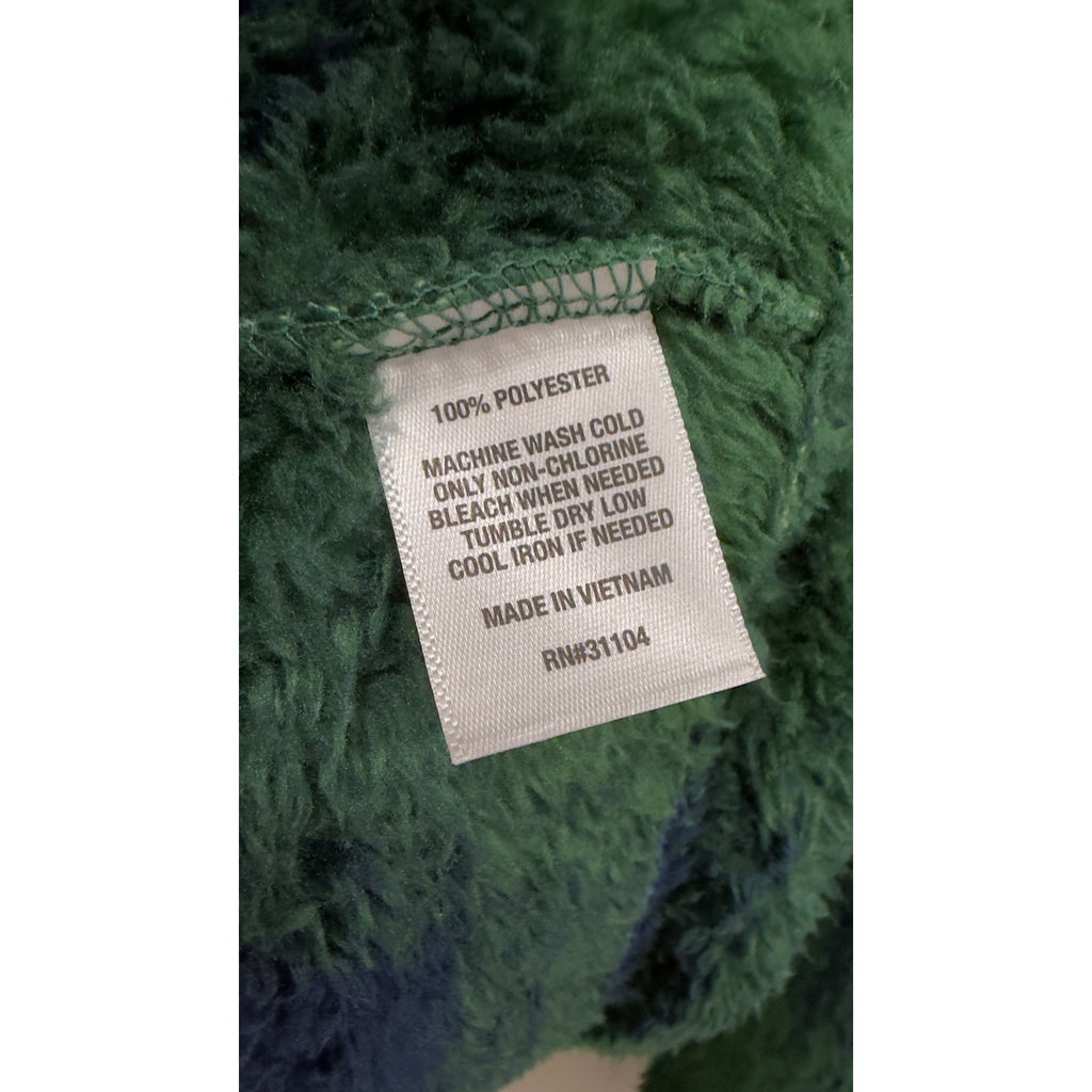 Crown & Ivy Green Plaid Sherpa Hoodie Mens Large Fleece Pullover