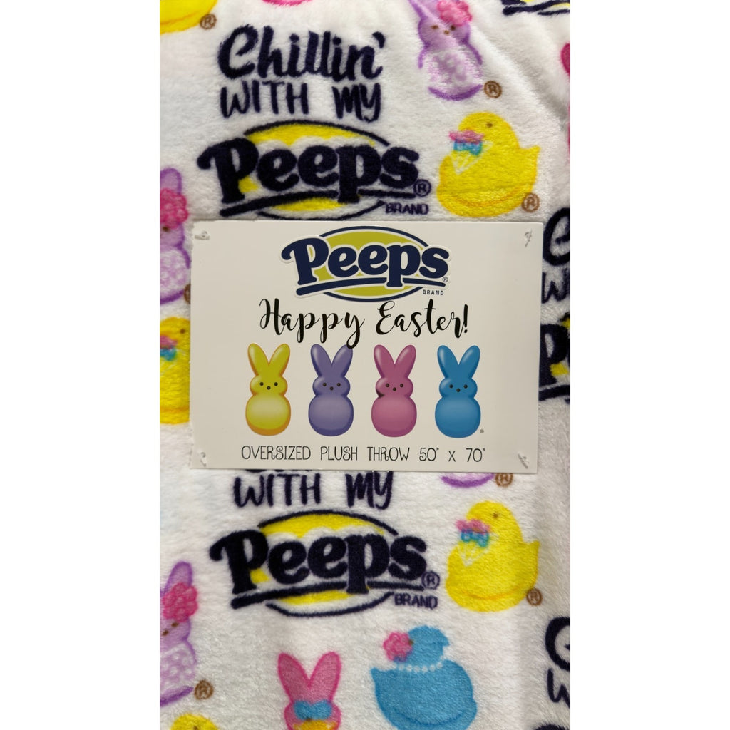 Peeps Oversized Plush Throw 50" x 70" - Peeps and Chicks - NEW