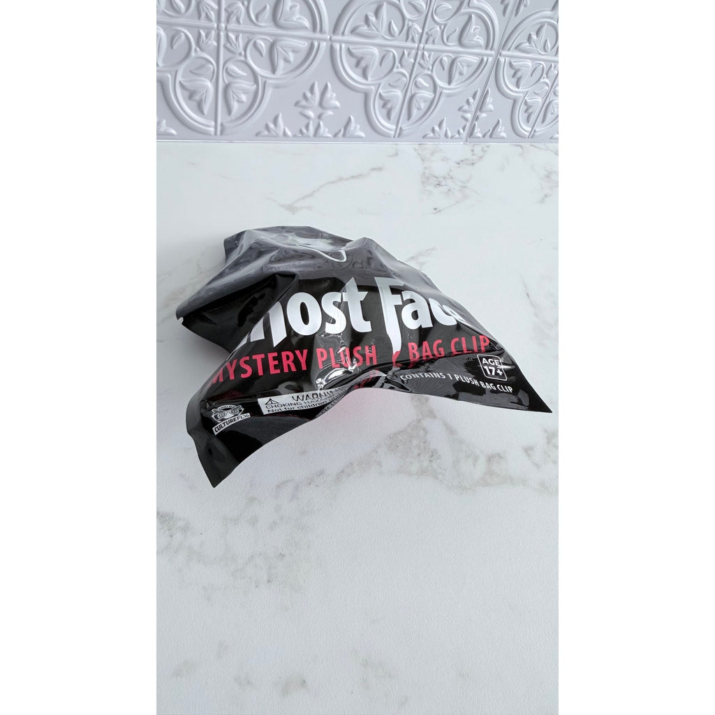 CultureFly Ghost Face Mystery Plush Bag Clip 3D Keychain SEALED